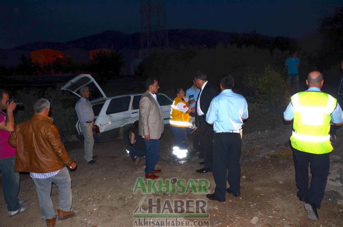 Yunus Emre Belediye Başkanı Çerçi ve Ak Parti İl Başkanı Baybatur Akhisar’da Kaza Yaptı